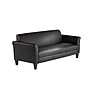 Alera Reception Lounge Series Leather Sofa with Wooden Feet, Black (ALERL21LS10B)~#|#~6DF0770D-07CB-4685-B3265A9599946FB7_sc7