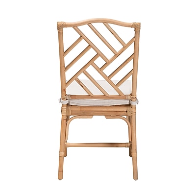 Bali & pari Rio Modern Bohemian Natural Rattan Dining Chair