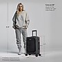 DUKAP Tour 20" Hardside Carry-On Suitcase, 4-Wheeled Spinner, TSA Checkpoint Friendly, Black (DKTOU00S-BLK)~#|#~6DF3A4A5-6BC3-49EB-80ED3C369286BED3_sc7
