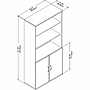 Bush Business Furniture Studio C 73"H 5-Shelf Bookcase with Adjustable Shelves, White Laminated Wood (STC015WH)~#|#~6DF4BC35-C5C2-4B29-AA9580DB30B4A904_sc7