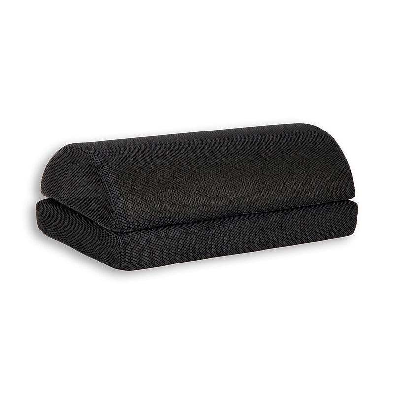 Mind Reader Air-Cloud Memory Foam Under Desk Footrest, Black (FTMESH-BLK) image 1