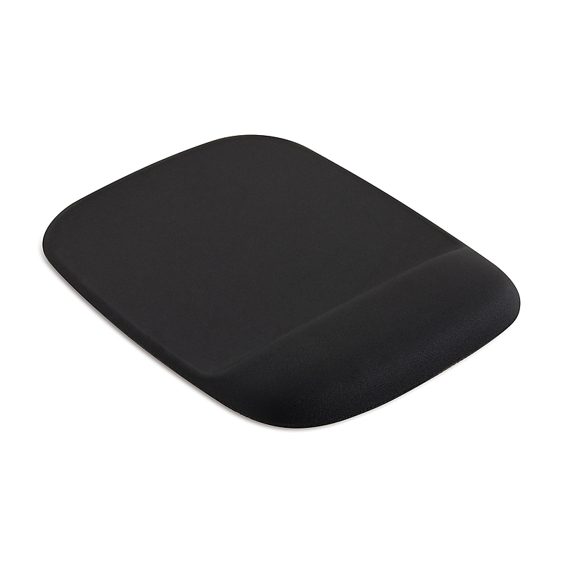 Staples TECH Foam Non-Skid Mouse Pad/Wrist Rest Combo, Black (ST61798) image 1