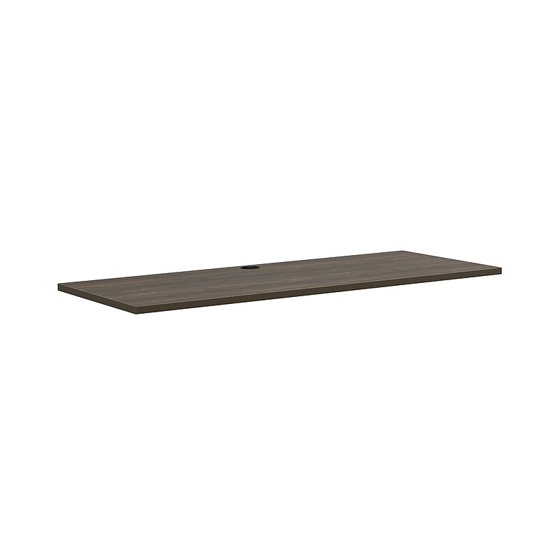 HON Coordinate Worksurface, 72"W x 30"D, Florence Walnut Laminate image 1