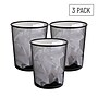 Mind Reader Metal Mesh Trash Can Without Lid, 4.5 Gallon, Black, 3/Pack (3CGARB-BLK)~#|#~6DFAD0C7-FB65-45C1-ACBEE07106DFD5CF_sc7