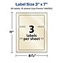 Avery Pearlized Ivory Rectangle Multipurpose Labels, 3" x 7", Ivory, 30/Pack (94250)~#|#~6DFBCF9F-B353-4516-AFA394C4991D3A12_sc7