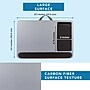 LapGear Home Office Pro 21.1" x 14.1" x 2.6" Lap Desk, Silver Carbon (91615)~#|#~6DFE1F68-519C-421F-B4F12788466FDD82_sc7