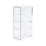 Three by Three 3-Compartment Acrylic Compartment Storage, Clear/Gold (38014)~#|#~6E14F5F4-0E38-4D34-9A056ED60FCFE629_sc7