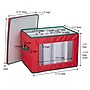 Household Essentials 57 Quart Seasonal China Storage Container, Fabric, Red (541RED-1)~#|#~6E178235-B4ED-466A-8EEF6DAB5D6CDF8F_sc7
