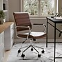 Martha Stewart Piper Faux Leather Swivel Executive Chair, Saddle Brown/Polished Nickel (CH2209212BR)~#|#~6E1DB999-A809-4200-AD013666089C5590_sc7
