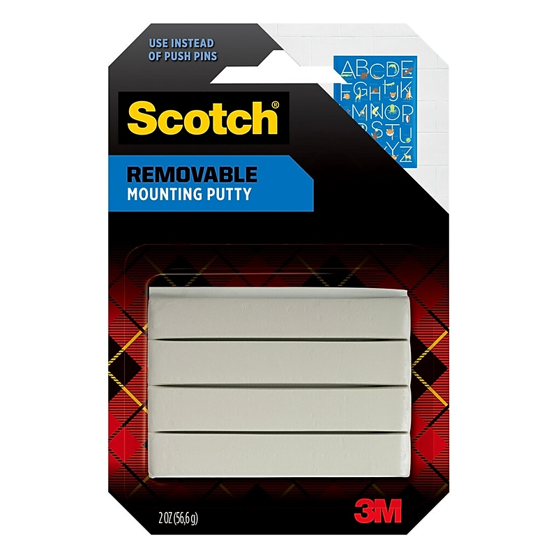 Scotch Removable Mounting Putty, 2 oz., White (860) image 1