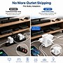 Uncaged Ergonomics Cube 5-Outlet 4-USB Port Surge Protector, 10', White (PC-W-C)~#|#~6E25DA7F-05AD-42ED-8B59C65F8F2DF560_sc7