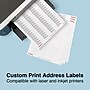 Staples Laser/Inkjet Address Labels, 1/2" x 1 3/4", Clear, 80 Labels/Sheet, 25 Sheets/Pack, 2000 Labels/Box (ST18087/18087)~#|#~6E2774B1-775A-40CE-8A8D711452453EF0_sc7