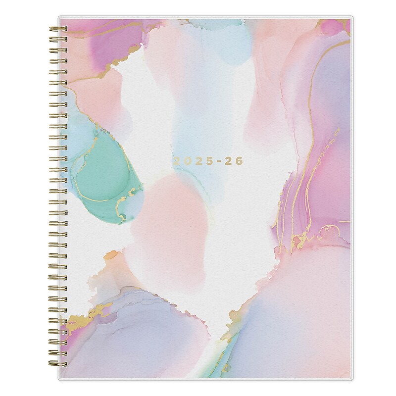 2025-2026 Blue Sky Smoke 8.5" x 11" Weekly & Monthly Planner, Plastic Cover, Multicolored (133681-A26) image 1