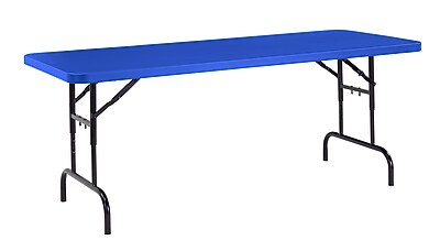 NPS BTA Series Height Adjustable Plastic Folding Table - Thumbnail 4