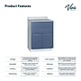 Viva Comfort 36'' H x 24" L Exam Room Medical Cabinet, 2-Doors, 2-Drawers, Blueberry (90224GRYBL)~#|#~6E2DC047-A250-4C46-8382DD32809C8398_sc7