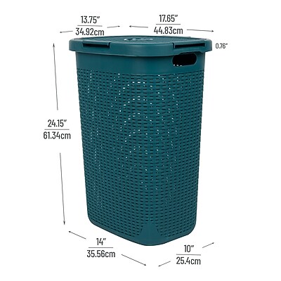 Mind Reader 15.85-Gallon Laundry Hamper with Lid - Thumbnail 5