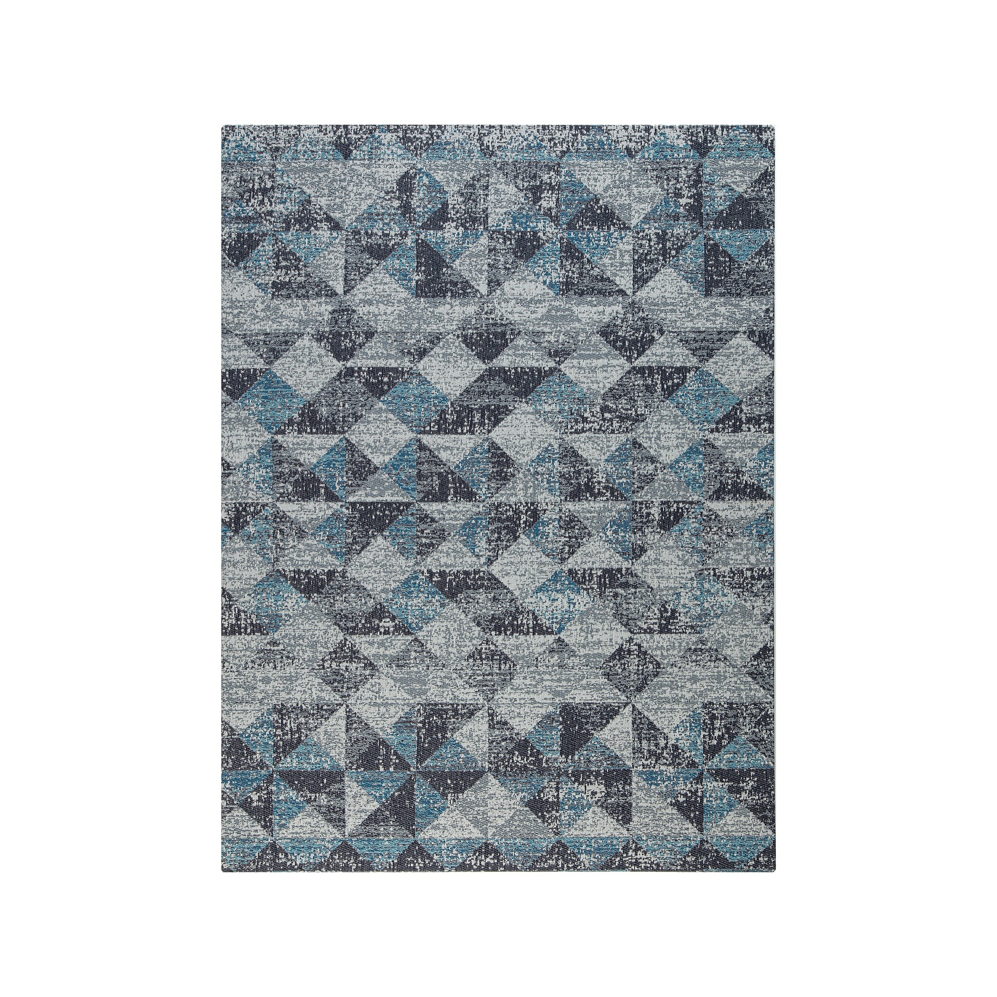 Anji Mountain Rug’d Tromso Carpet & Hard Floor Chair Mat, 36″ x 48″, Blue/Black/Gray (AMB9035) Sansujyuku sansujyuku.com