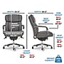 La-Z-Boy Sutherland Ergonomic Faux Leather Swivel Computer and Desk Chair, Gray (CHR10048B)~#|#~6E2EEB63-35BA-4DC8-B25E866C5DC8EBEA_sc7