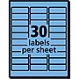 Avery Sure Feed Laser Address Labels, 1" x 2 5/8", Pastel Blue, 750 Labels/Pack (5980)~#|#~6E31D1CB-2E24-4B40-A6AE9E3AAB544659_sc7