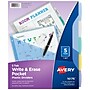 Avery Write & Erase Pocket Plastic Dividers, 5 Tabs, Multicolor (16176)~#|#~6E3568B7-EDD9-49D6-95D67C2C6C410CD3_sc7