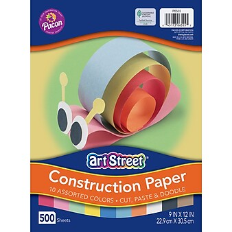 Pacon Lightweight Construction Paper 9-Inches by 12-Inches Assorted Colors 500