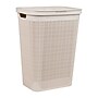 Mind Reader 15.85-Gallon Hamper with Lid, Plastic, Ivory (60FABHAMP-IVO)~#|#~6E3C9898-40A5-43B5-86C6287790DDDA34_sc7