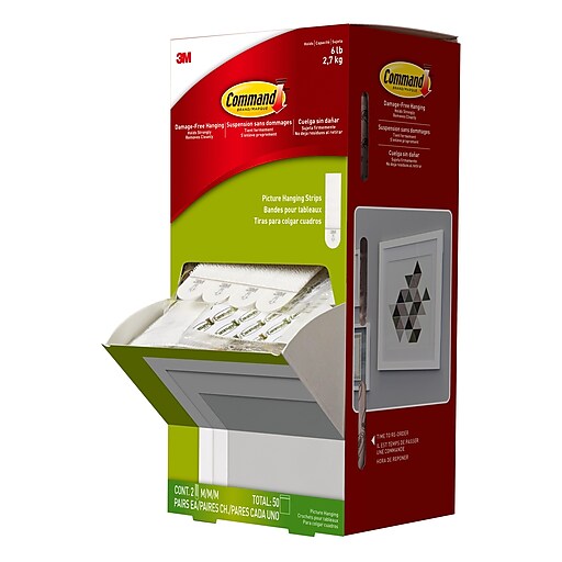 Command Medium Hanging Strips, White, 50 Pairs, 100-Command Strips (17201CABPK-NA)