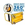 Mount-It! Foldable Flatbed with Swivel Wheels, 660 lb. Capacity, Black/Yellow (MI-921)~#|#~6E4DCE5C-7C48-4A73-BAC4171ACC58AA6B_sc7