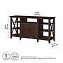 Bush Furniture Key West Console TV Stand, Screens up to 65", Bing Cherry (KWV160BC-03)~#|#~6E4EC433-8C15-4637-B4918AB09FD4C9BD_sc7