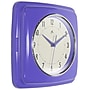 Infinity Instruments Square Retro Periwinkle Wall Clock, 9.25" (13228VP-4103)~#|#~6E57D0CC-F546-4E3E-A28CC8A8F4E7D611_sc7