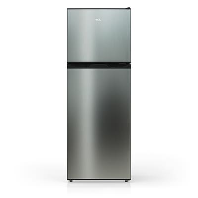 TCL 4.7 Cu. Ft. Compact Double Door Refrigerator, Silver (TRM47D5AV) Simolary simolary.com