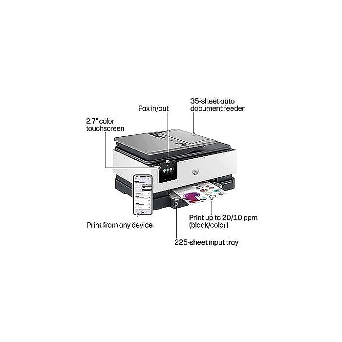HP OfficeJet Pro 8139 Wireless Color All-In-One Inkjet Printer