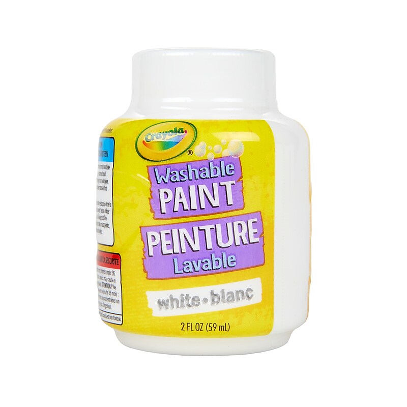 Crayola Washable Kid's Paint, White, 2 oz. (54-2253) image 1