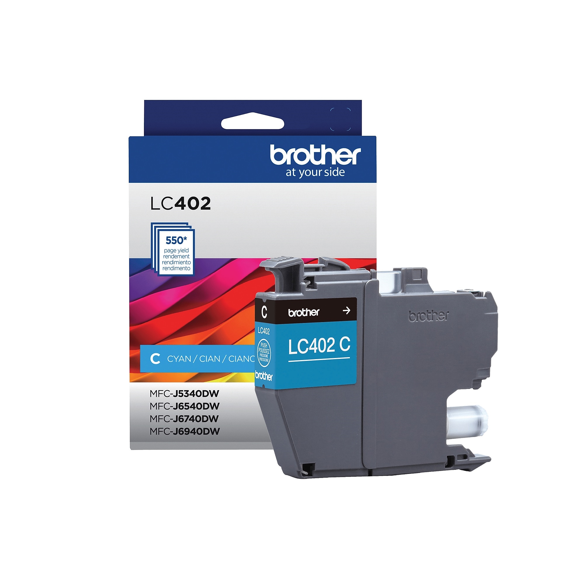 Brother LC402 Cyan Standard Yield Ink Cartridge, Prints Up to 550 Pages (LC402CS) Sansujyuku sansujyuku.com