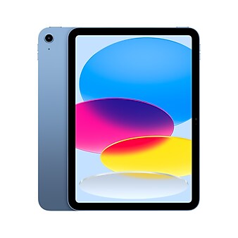 Apple iPad 10.9" Tablet, 256GB, WiFi + Cellular, 10th Generation, Blue (MQ6U3LL/A)