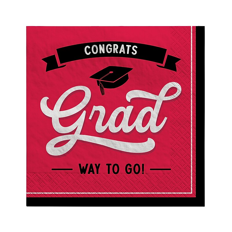 Party City School Spirit Lunch Napkin, 2-Ply, Multicolored, 16/Pack (AM51010019040PC) image 1