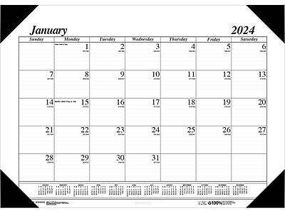 House Of Doolittle Daily Desk Calendar Refill For 2011 - Fits #17 Base, Recycled Paper, Half-Hour Appointment Rulings