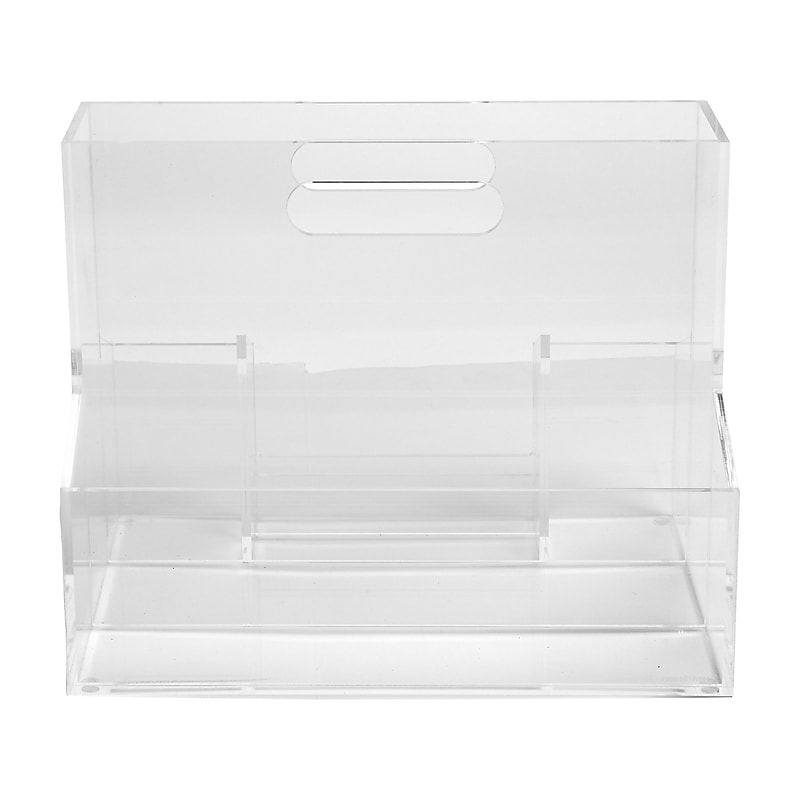 Russell+Hazel 5-Compartment Acrylic Mobile Caddy, Clear (93921) image 1