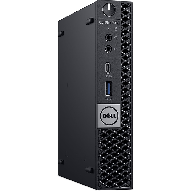 Dell OptiPlex 7060 Micro Refurbished Desktop Computer, Intel Core i7-8700T 2.4GHz, 32GB RAM, 500GB NVMe SSD, Windows 11 Pro image 1