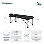 Viva Comfort Align Portable Nylon Treatment Massage Exam Table, 450lbs. Capacity, Black (925-01-BLK-MK)~#|#~6E759721-250E-40D5-83E0F457E386CE59_sc7