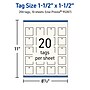 Avery 1-1/2" x 1-1/2"  Blank Price & Merchandise Tags, Ivory, 200/Carton (95287-MIT10)~#|#~6E814C91-45B7-4433-A242F709FD7DAB65_sc7