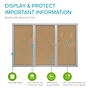 Ghent Cork Enclosed Bulletin Board, Satin Frame, 4'H x 8'W (PA34896K)~#|#~6E83FDC6-083D-44FF-A492365F28E6DE08_sc7