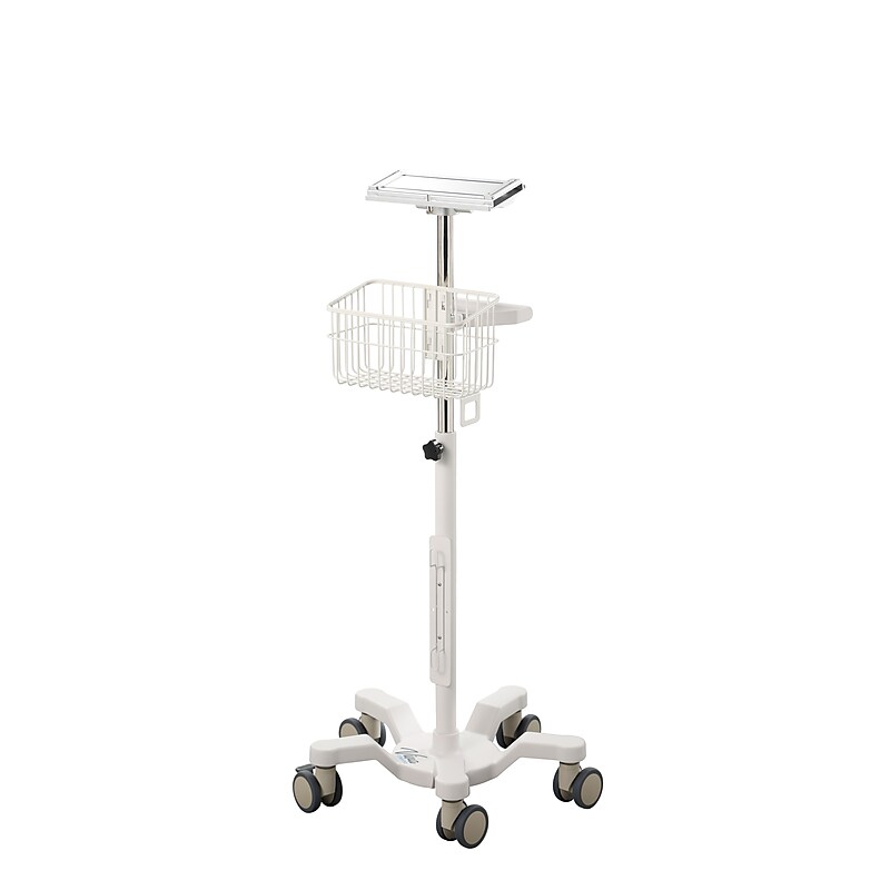 Viva Comfort Rolling Sturdy Compact Mobile Stand for RVS-100 Vital Signs Monitor, White (ADI912-C-MP-04-MK) image 1