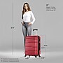 DUKAP Rodez 24" Hardside Suitcase, 4-Wheeled Spinner, TSA Checkpoint Friendly, Red (DKROD00M-RED)~#|#~6E903AAE-4176-4478-A3595E8C10CDE9A1_sc7