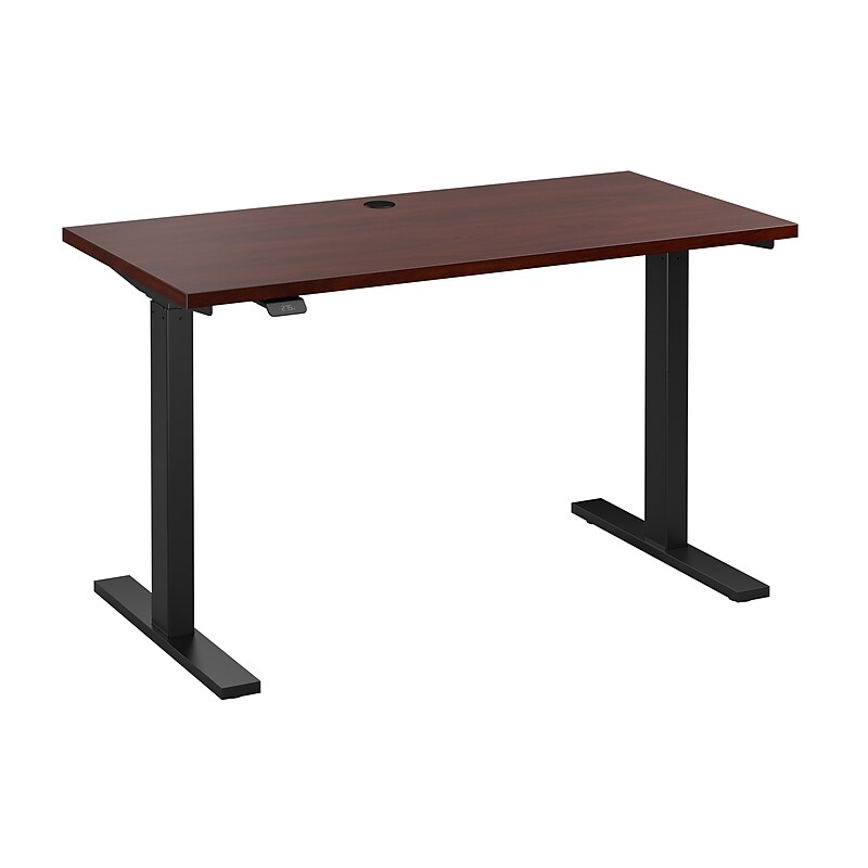 Bush Business Furniture Move 60 Series 48"W Electric Height Adjustable Standing Desk, Hansen Cherry (M6S4824HCBK) image 1
