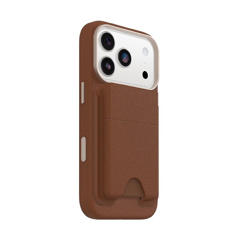 OtterBox Symmetry MagSafe Battery Case for iPhone 17 Pro, Shock Absorbing, Desert Saddle (77-98736) image 1