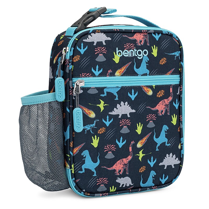 bentgo Kids Insulated Lunch Tote, 3-Compartment, Dinosaur (BGKDBG-DNO) image 1