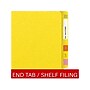 Medical Arts Press Heavy-Duty End Tab File Folder, Straight Cut, Letter-Size, Yellow, 40/Box (S-09458-YLW)~#|#~6E9D0366-9797-4105-98B042D87C67C569_sc7