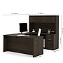 Bestar Embassy 66W U-Shaped Executive Desk Bundle, Dark Chocolate (60857-79)~#|#~6E9F1886-94A3-4ED0-A40D94D41EF252E0_sc7