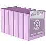 Davis Group Standard View 2" 3-Ring Binders, Lavender, 6/Pack (7413-13-06)~#|#~6EAA96E0-41AF-4742-98E342BB5D837708_sc7